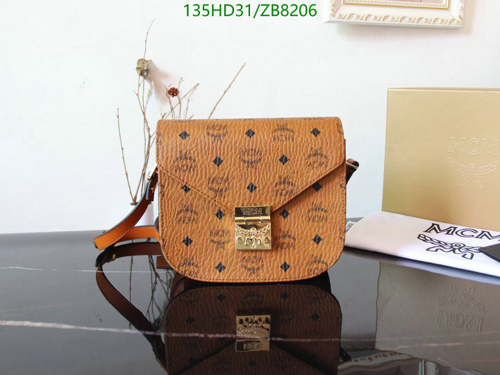 MCM Bag-(Mirror)-Diagonal-,Code: ZB8206,$: 135USD