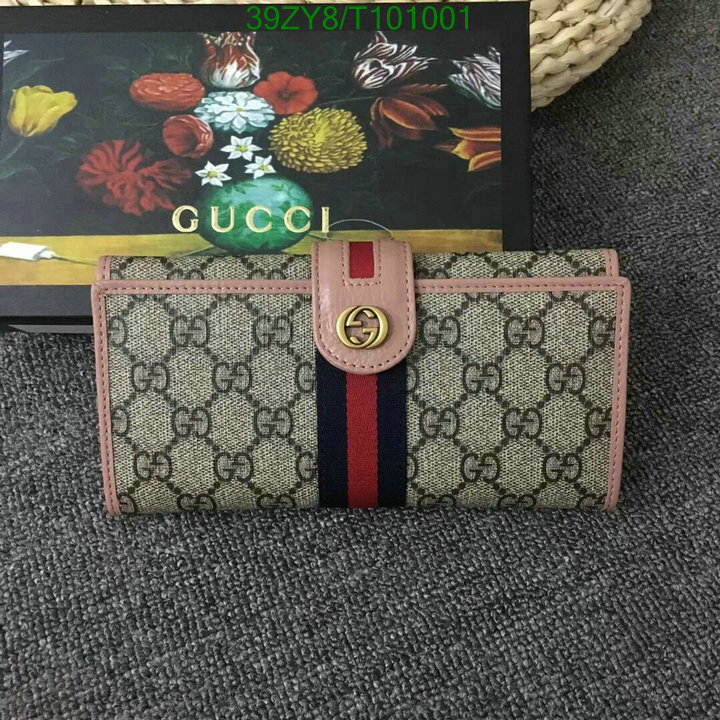 Gucci Bag-(4A)-Wallet-,Code: T101001,$:39USD