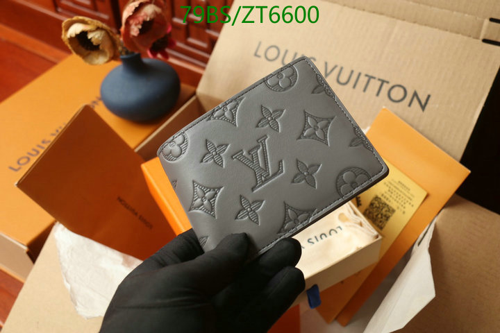 LV Bags-(Mirror)-Wallet-,Code: ZT6600,$: 79USD