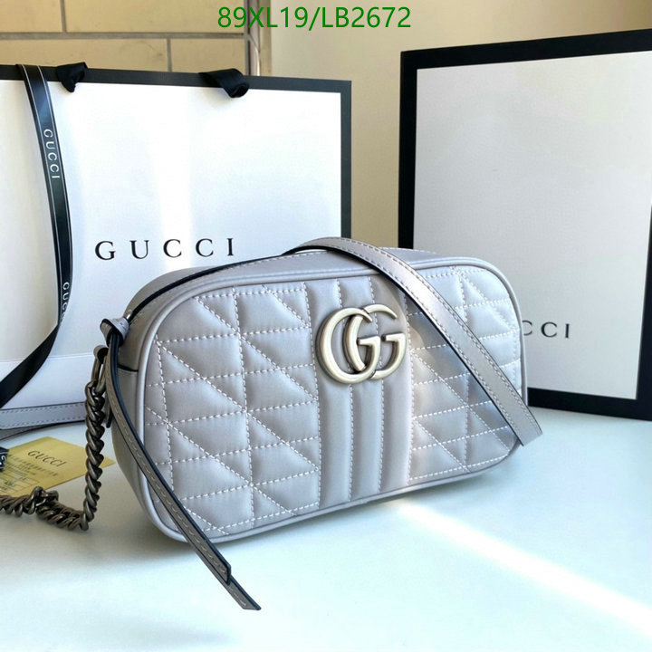 Gucci Bag-(4A)-Marmont,Code: LB2672,$: 89USD