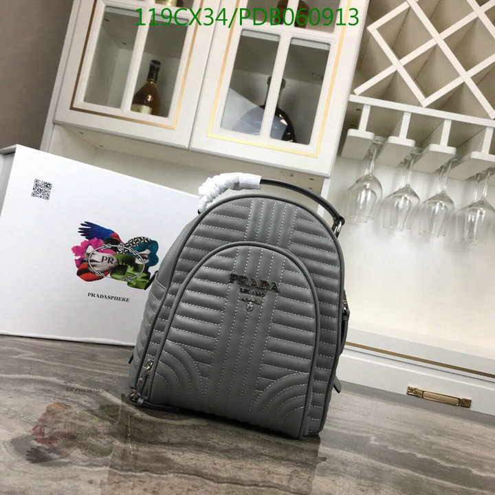 Prada Bag-(4A)-Backpack-,Code: PDB060913,$:119USD