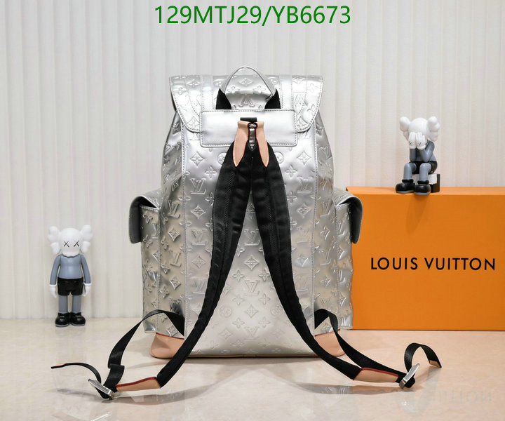 LV Bags-(4A)-Backpack-,Code: YB6673,$: 129USD