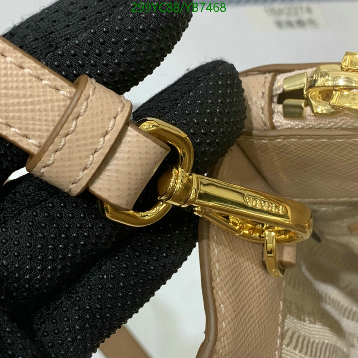 Prada Bag-(Mirror)-Handbag-,Code: YB7468,$: 299USD