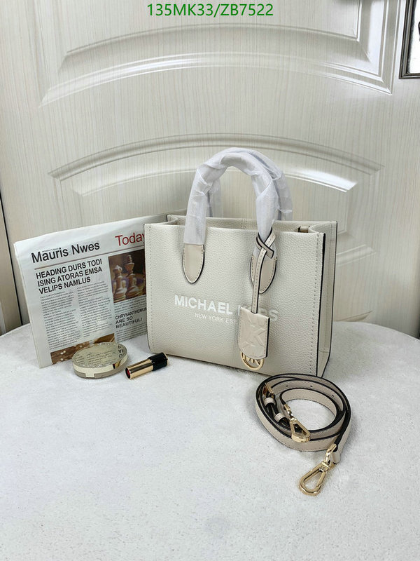 Michael Kors Bag-(Mirror)-Handbag-,Code: ZB7522,$: 135USD