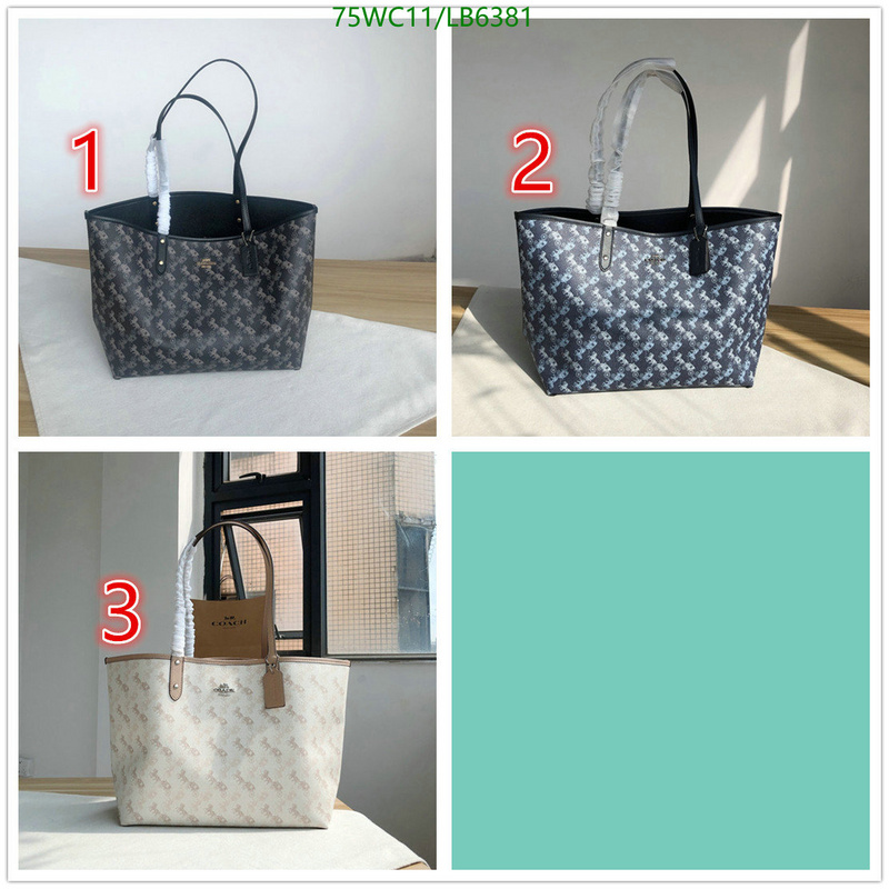 Coach Bag-(4A)-Tote-,Code: LB6381,$: 75USD