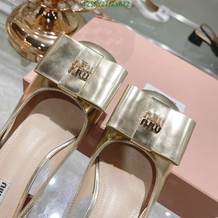 Women Shoes-Miu Miu, Code: ZS672,$: 125USD