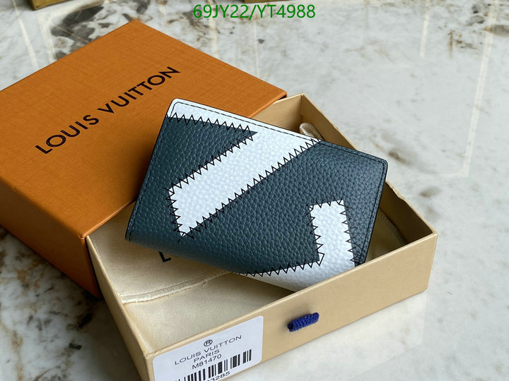 LV Bags-(Mirror)-Wallet-,Code: YT4988,$: 69USD