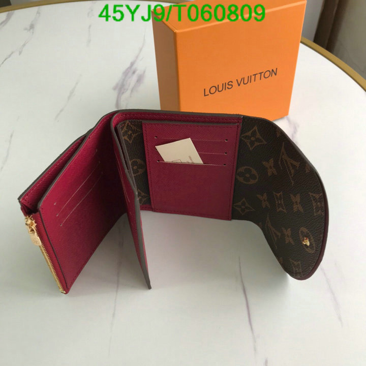 LV Bags-(4A)-Wallet-,Code: T060809,$: 45USD