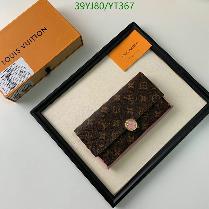 LV Bags-(4A)-Wallet-,Code: YT367,$: 39USD