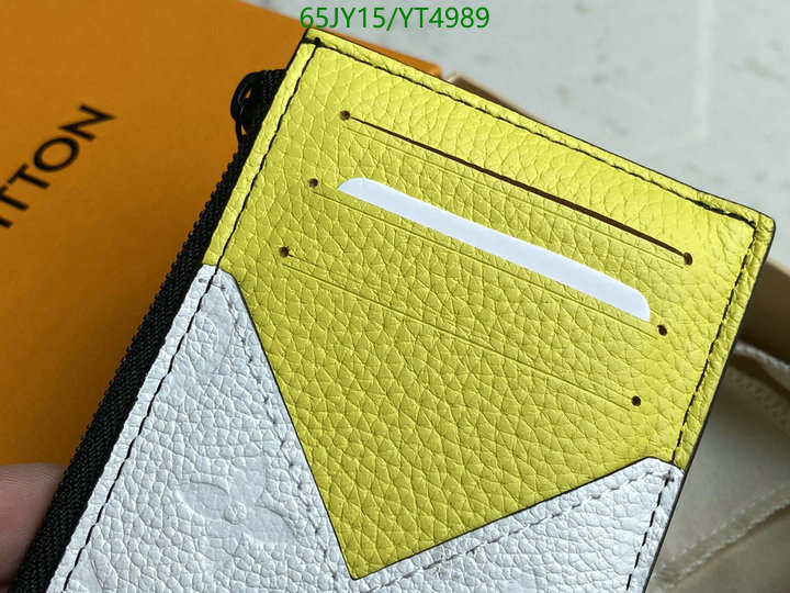 LV Bags-(Mirror)-Wallet-,Code: YT4989,$: 65USD