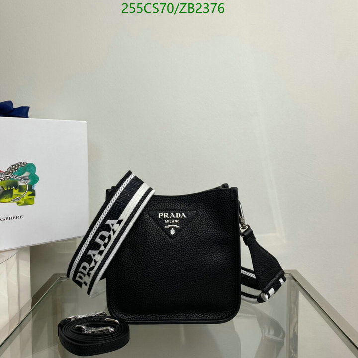 Prada Bag-(Mirror)-Diagonal-,Code: ZB2376,$: 255USD