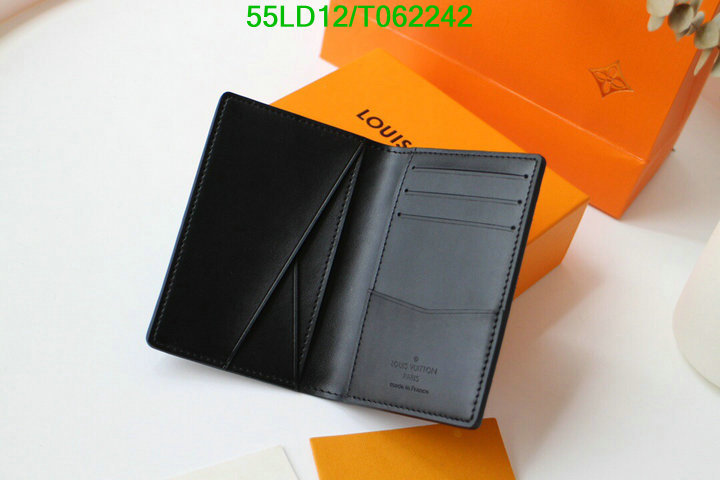 LV Bags-(Mirror)-Wallet-,Code: T062242,$: 55USD