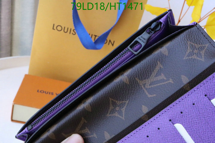 LV Bags-(Mirror)-Wallet-,Code: HT1471,$: 79USD