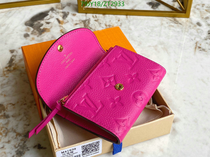 LV Bags-(Mirror)-Wallet-,Code: ZT2933,$: 79USD