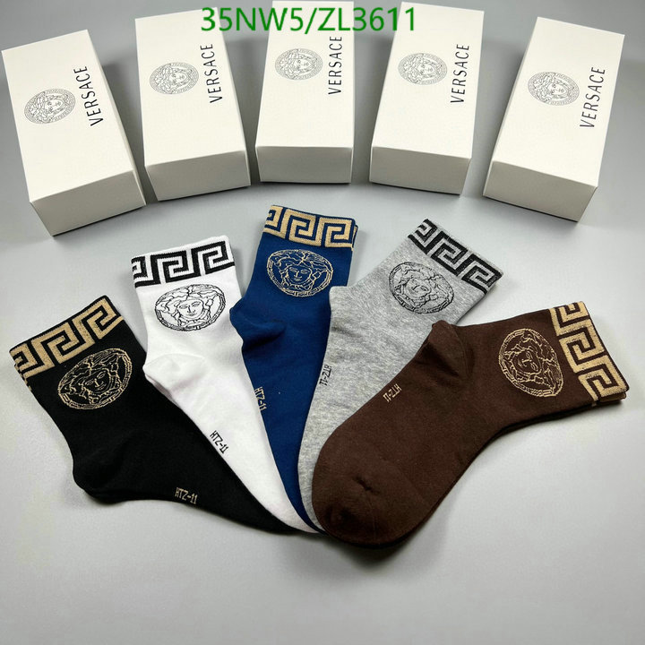 Sock-Versace, Code: ZL3611,$: 35USD