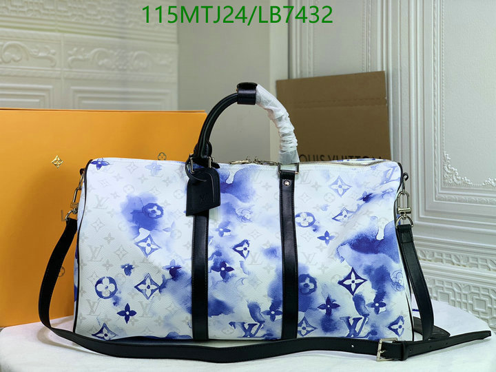 LV Bags-(4A)-Keepall BandouliRe 45-50-,Code: LB7432,$: 115USD