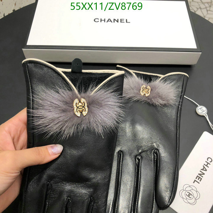 Gloves-Chanel, Code: ZV8769,$: 55USD