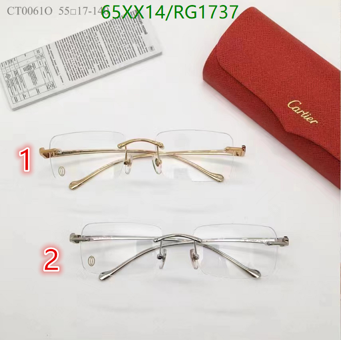 Glasses-Cartier, Code: RG1737,$: 65USD