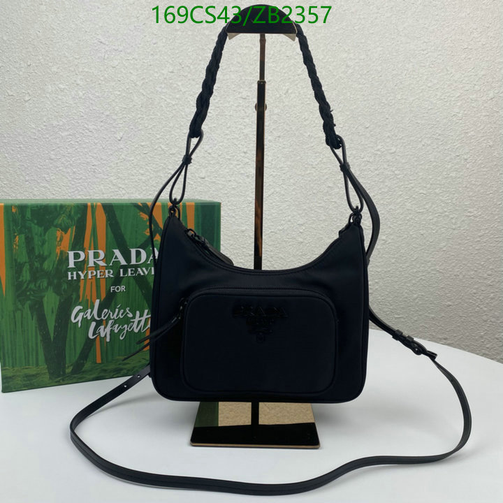 Prada Bag-(Mirror)-Diagonal-,Code: ZB2357,$: 169USD