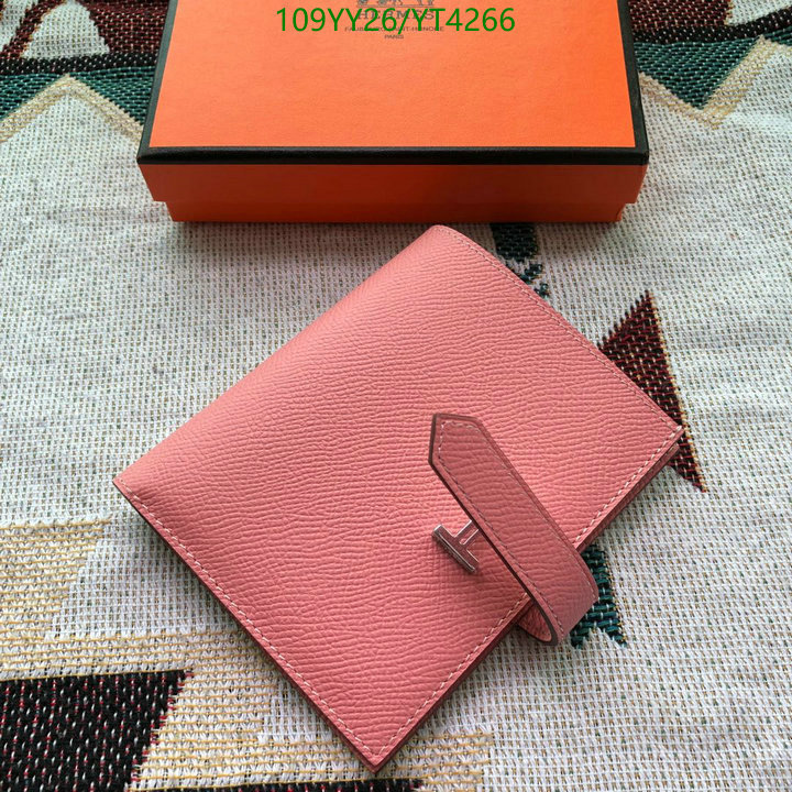 Hermes Bag-(Mirror)-Wallet-,Code: YT4266,$: 109USD