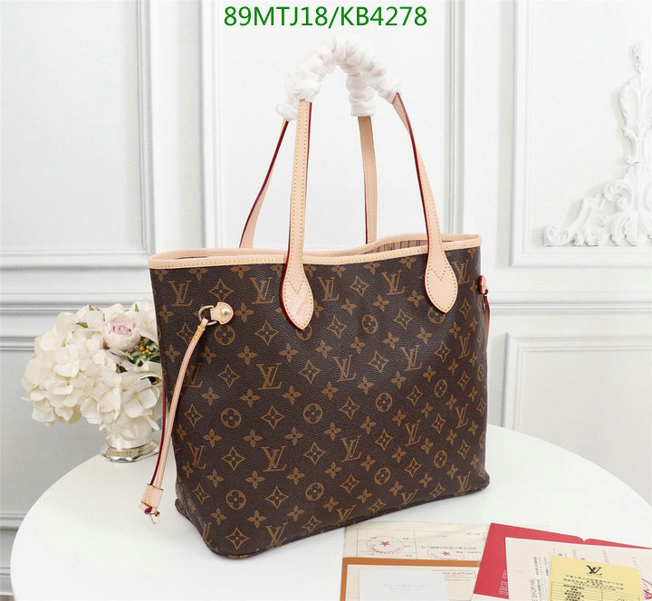 LV Bags-(4A)-Neverfull-,Code: KB4278,$: 89USD