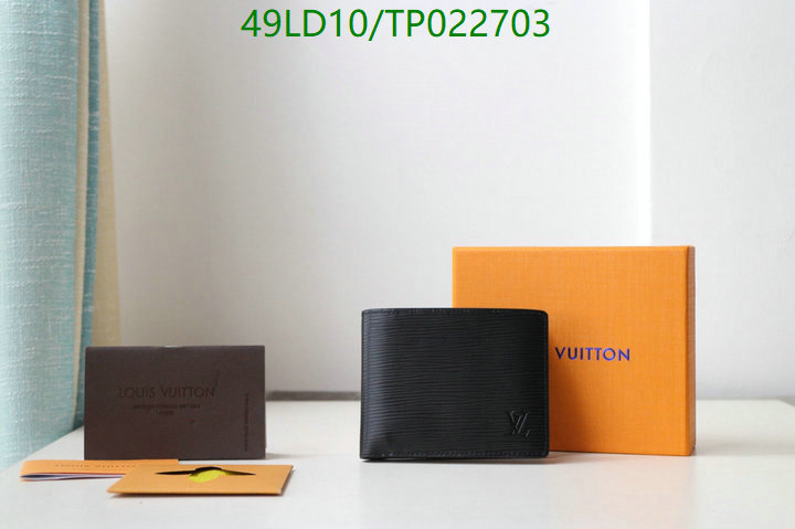 LV Bags-(Mirror)-Wallet-,Code: TP022703,$: 49USD