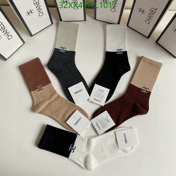 Sock-Chanel,Code: FL1017,$: 32USD