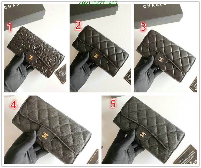 Chanel Bags ( 4A )-Wallet-,Code: ZT1607,$: 49USD