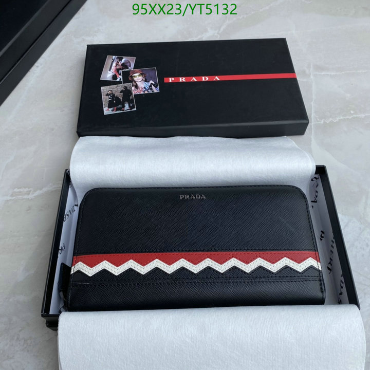 Prada Bag-(Mirror)-Wallet-,Code: YT5132,$: 95USD