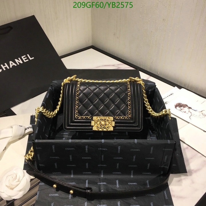 Chanel Bags -(Mirror)-Le Boy,Code: YB2575,$: 209USD