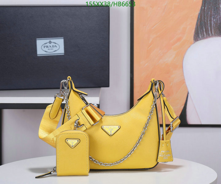 Prada Bag-(Mirror)-Re-Edition 2005,Code: HB6653,$: 155USD