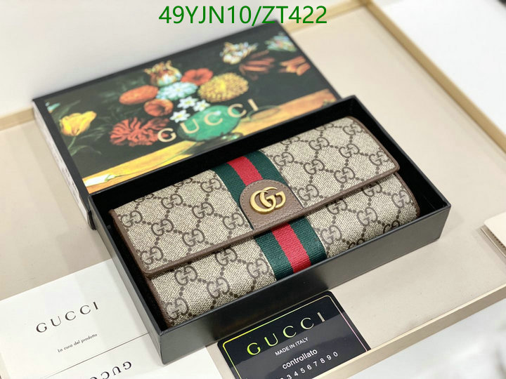 Gucci Bag-(4A)-Wallet-,Code: ZT422,$: 49USD