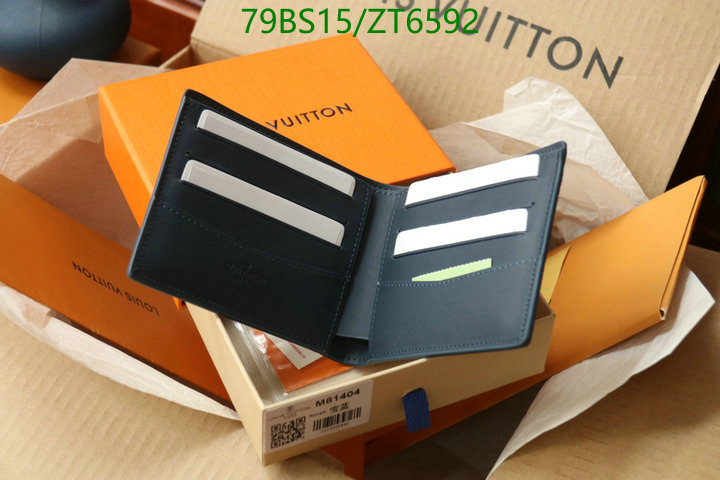 LV Bags-(Mirror)-Wallet-,Code: ZT6592,$: 79USD