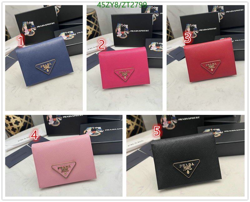 Prada Bag-(4A)-Wallet-,Code: ZT2799,$: 45USD