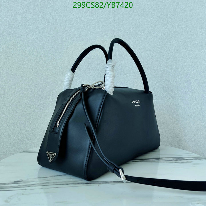 Prada Bag-(Mirror)-Handbag-,Code: YB7420,$: 299USD