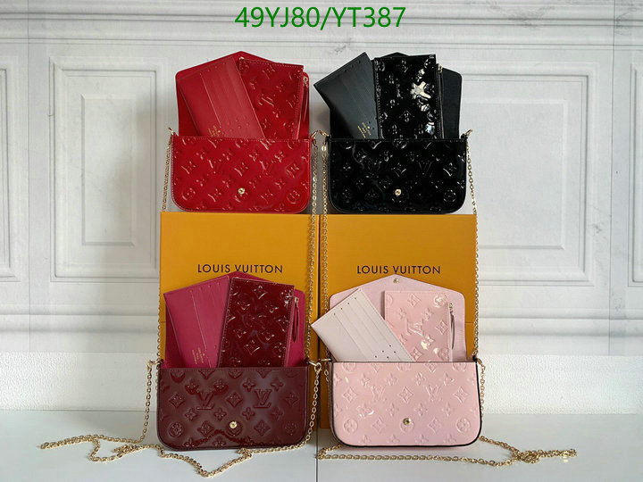 LV Bags-(4A)-Wallet-,Code: YT387,$: 49USD