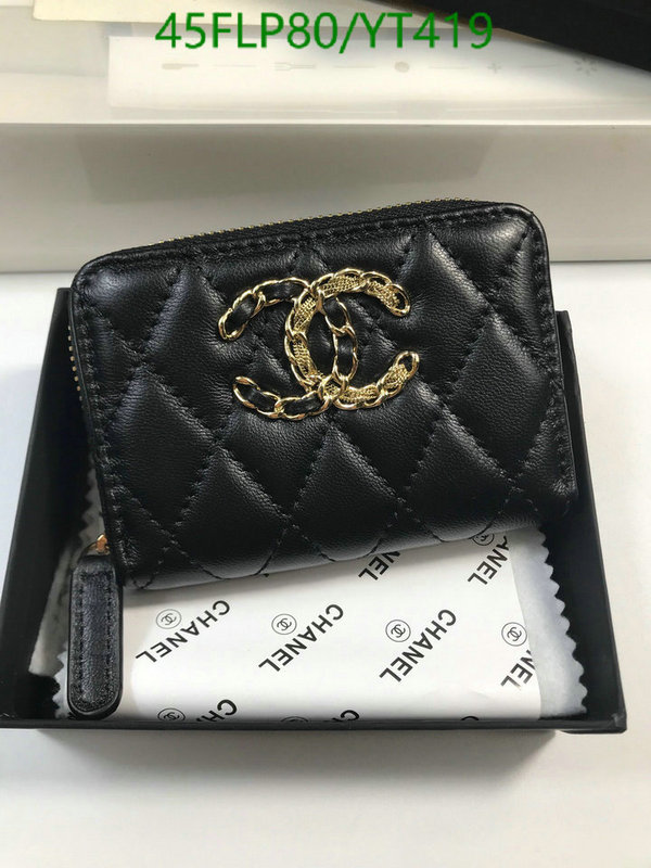 Chanel Bags ( 4A )-Wallet-,Code: YT419,$: 45USD