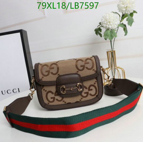 Gucci Bag-(4A)-Horsebit-,Code: LB7597,$: 79USD