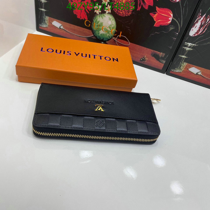 LV Bags-(4A)-Wallet-,Code: LT4885,$: 49USD