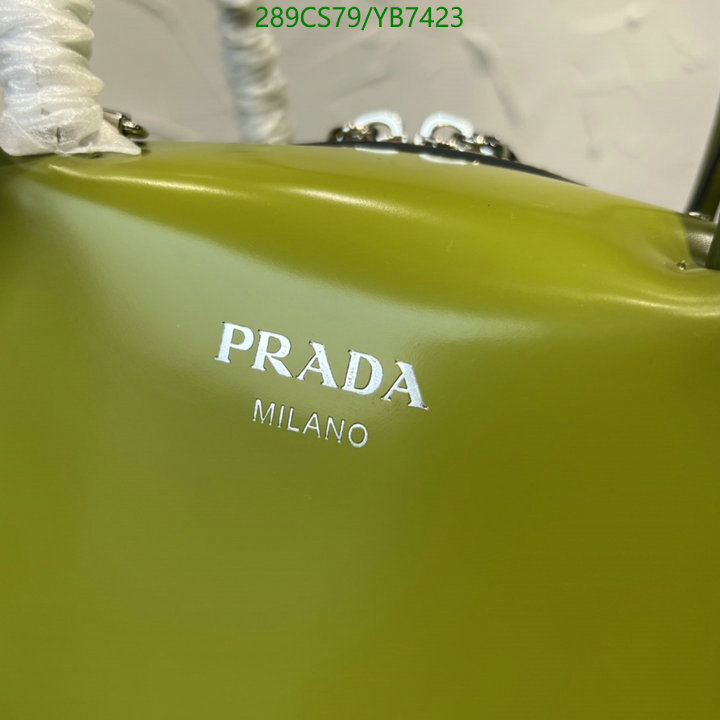 Prada Bag-(Mirror)-Handbag-,Code: YB7423,$: 289USD