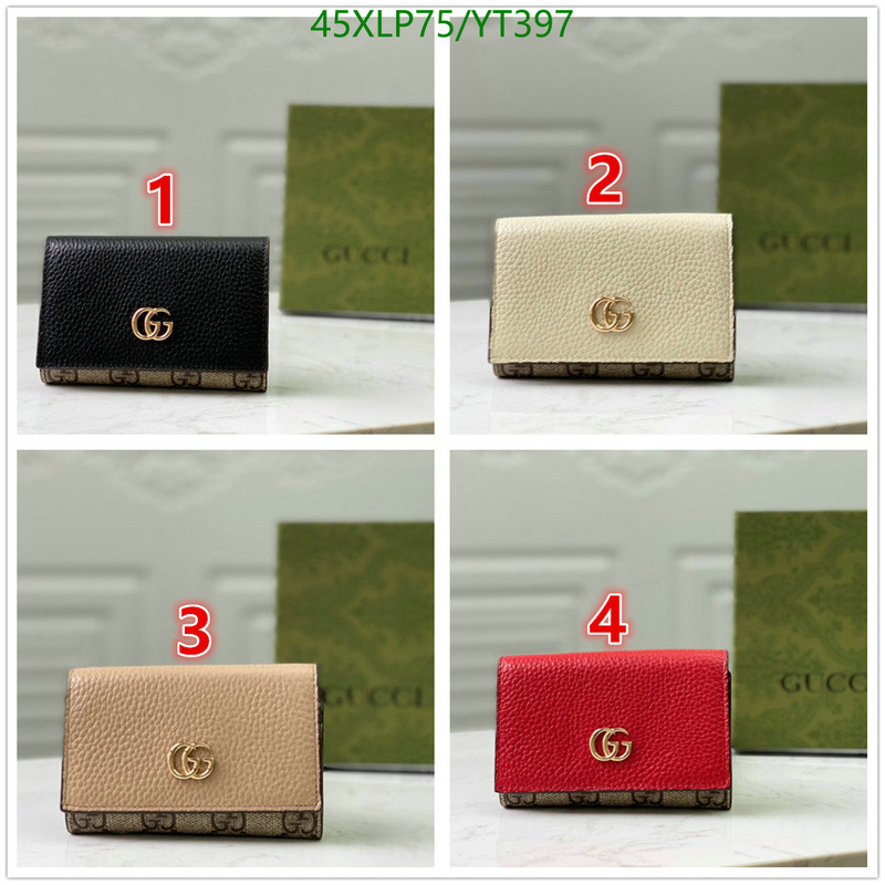 Gucci Bag-(4A)-Wallet-,Code: YT397,$: 45USD