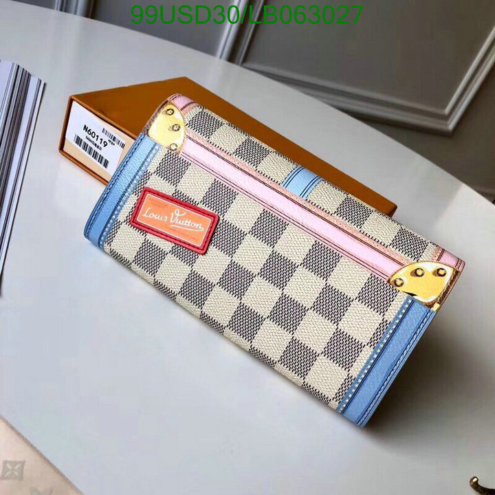 LV Bags-(Mirror)-Wallet-,Code: LB063027,$: 99USD