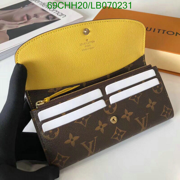 LV Bags-(Mirror)-Wallet-,Code: LB070231,$: 69USD