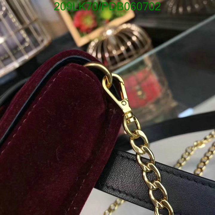 Prada Bag-(Mirror)-Diagonal-,Code: PDB060702,$: 209USD