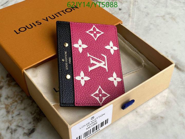 LV Bags-(Mirror)-Wallet-,Code: YT5088,$: 62USD