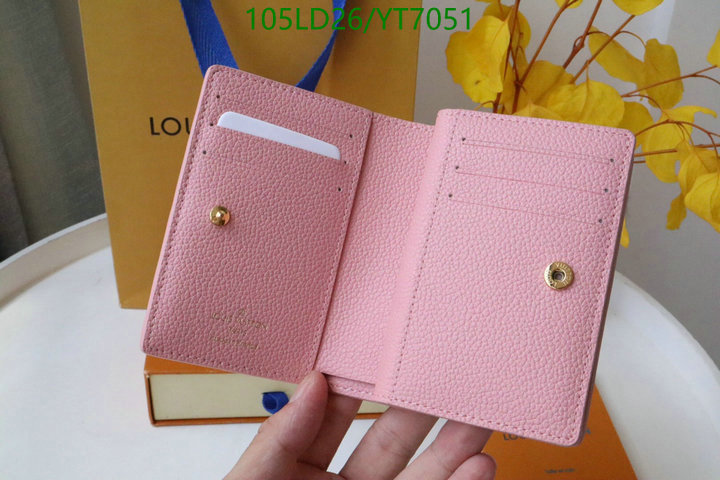 LV Bags-(Mirror)-Wallet-,Code: YT7051,$: 105USD