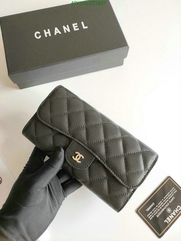 Chanel Bags ( 4A )-Wallet-,Code: ZT1607,$: 49USD