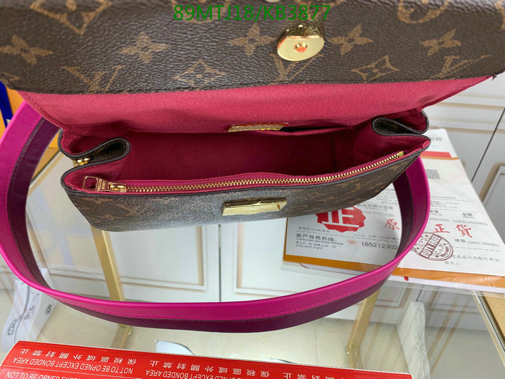 LV Bags-(4A)-Handbag Collection-,Code: KB3877,$: 89USD