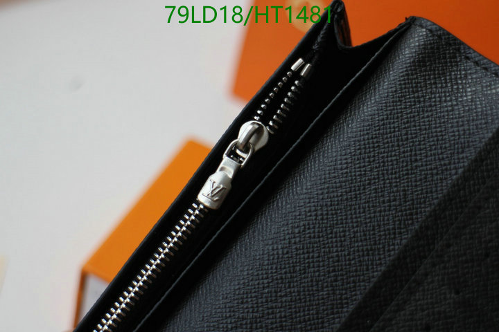 LV Bags-(Mirror)-Wallet-,Code: HT1481,$: 79USD