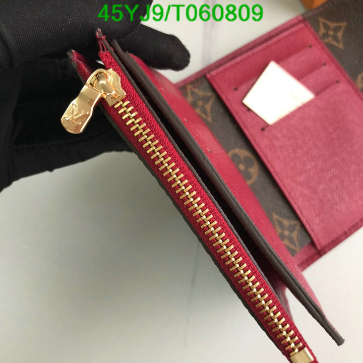 LV Bags-(4A)-Wallet-,Code: T060809,$: 45USD